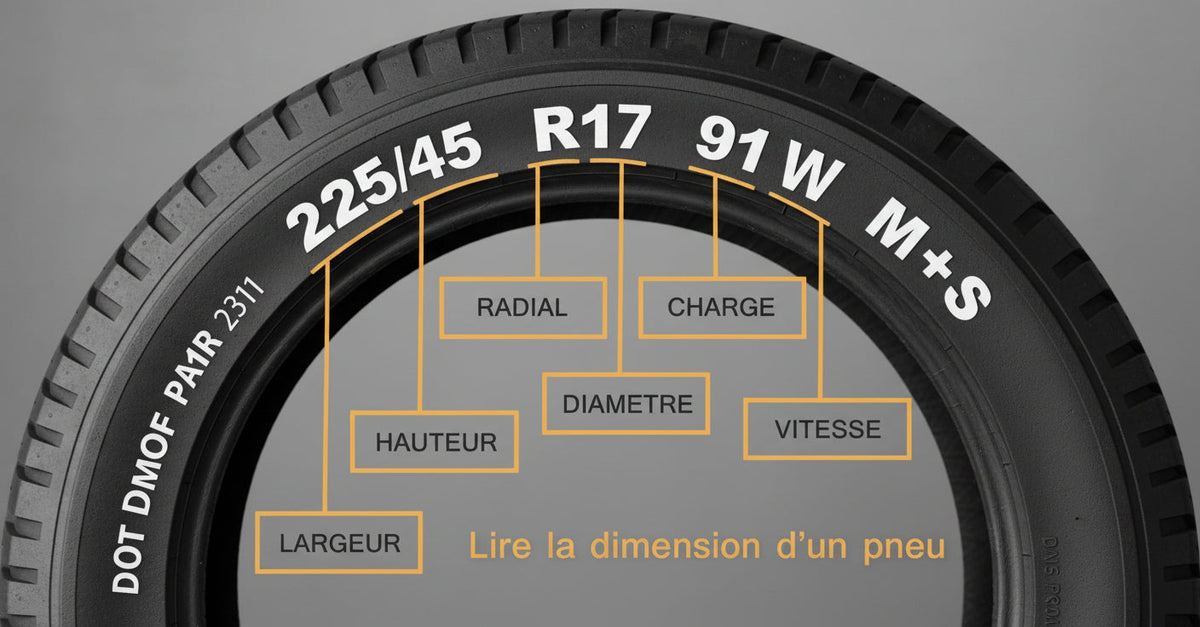 Comment lire les dimensions d’un pneu ? Guide simple 2025