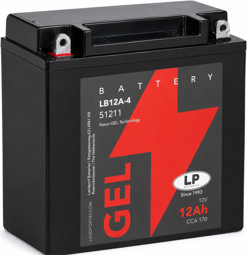 BATTERIE MOTO LB12A-4 GEL LANDPORT