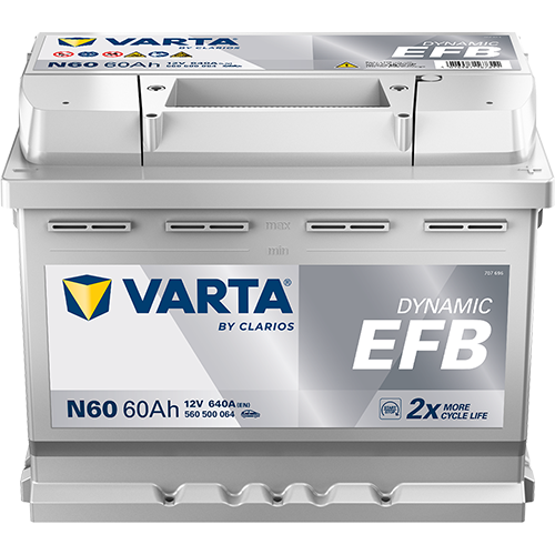 BATTERIE VARTA DYNAMIC EFB 60AH 640A