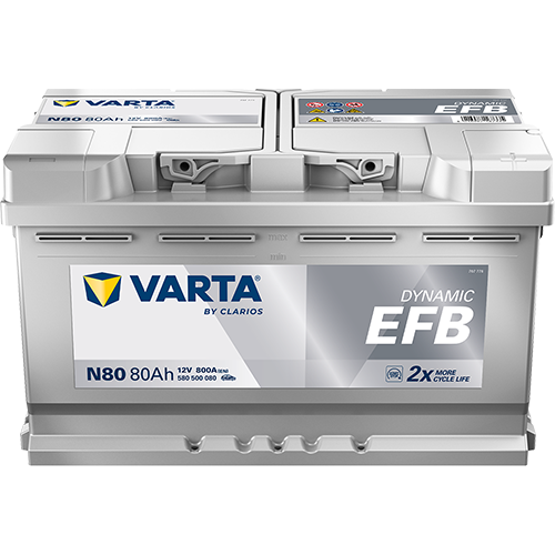 BATTERIE VARTA DYNAMIC EFB 80AH 800A