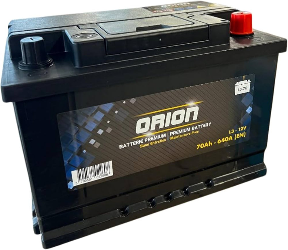BATTERIE ORION 12V - 70AH - 640A