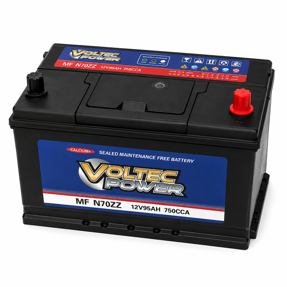 BATTERIE 95AH +D JAP VOLTECC 12V 750 EN/CCA