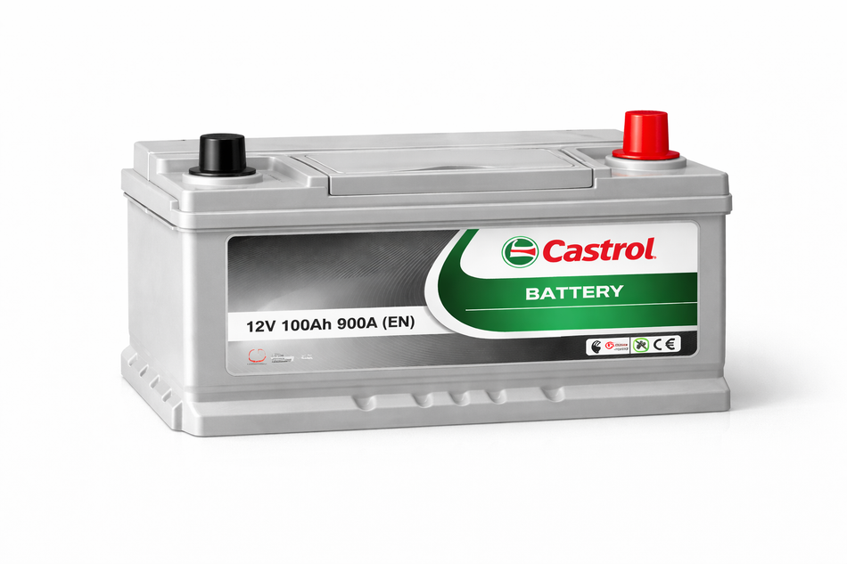 BATTERIE JAPONAISE 100AH + DROITE 850CCA CASTROL