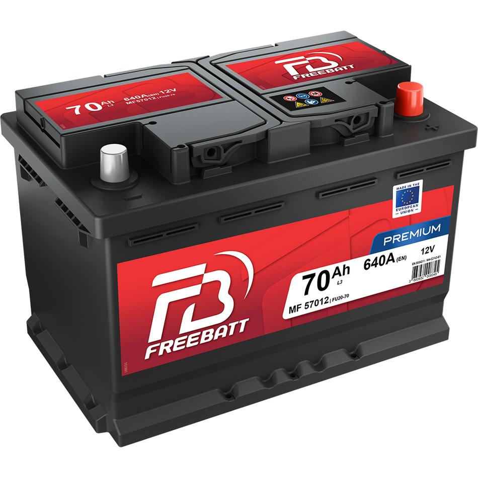 BATTERIE FREE BATT EN 70AH 640A