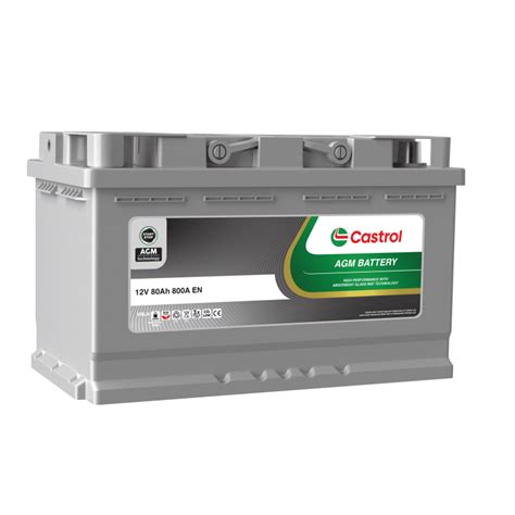 BATTERIE 80AH AGM L4 800CCA CASTROL