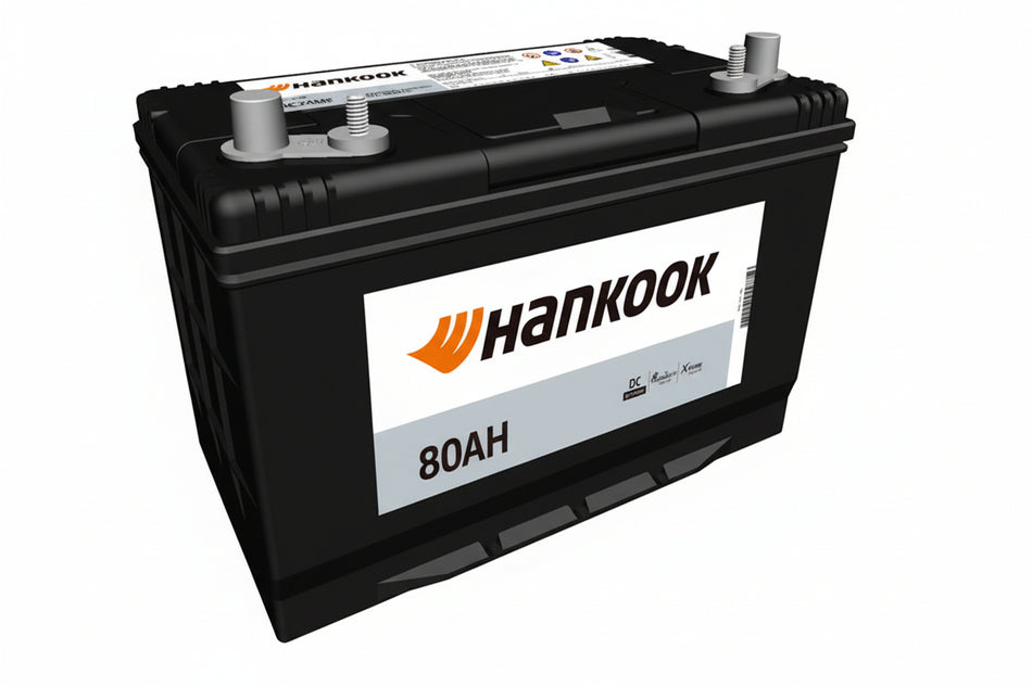BATTERIE JAPONAISE 80AH (TAILLE 70AH) + DROITE 700CCA D26 HANKOOK