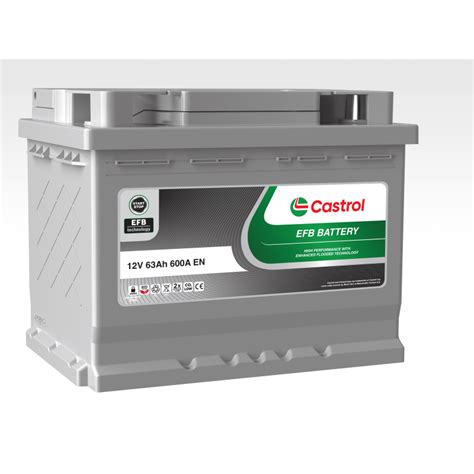 BATTERIE 63AH EFB L2 600CCA EN CASTROL START AND STOP