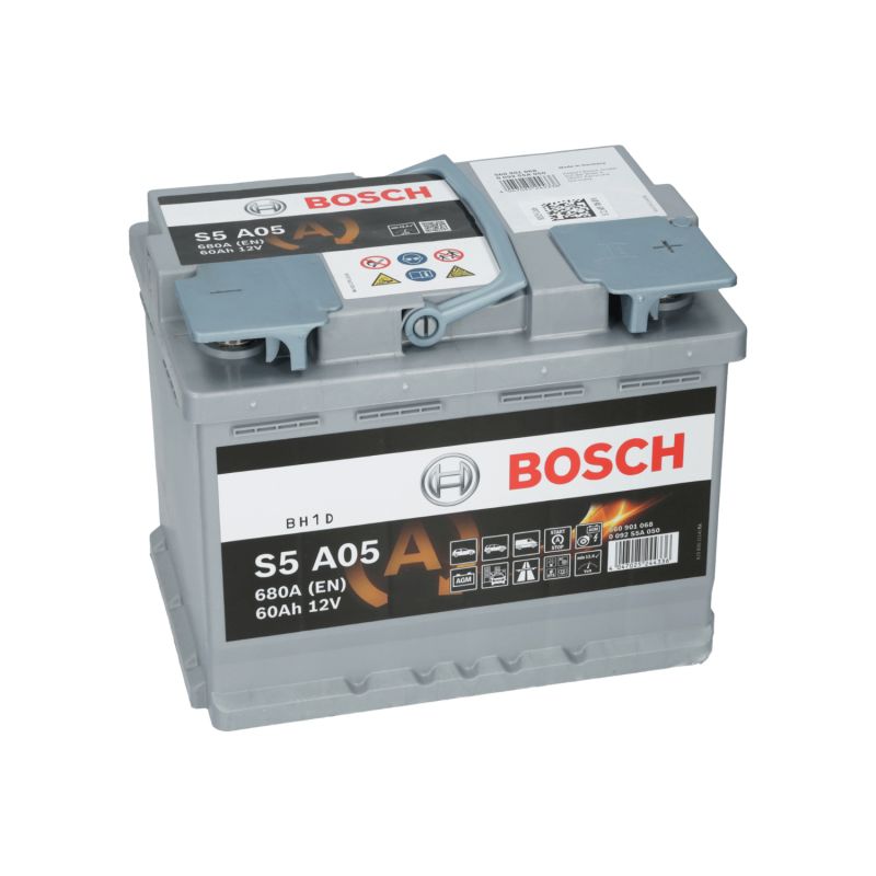 BATTERIE BOSCH 12V S5 AGM L2 60AH 680EN