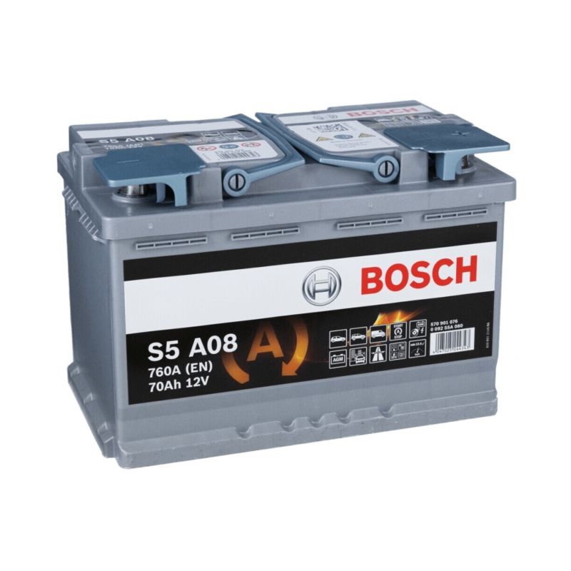 BATTERIE BOSCH 12V S5 AGM L3 70AH 760EN