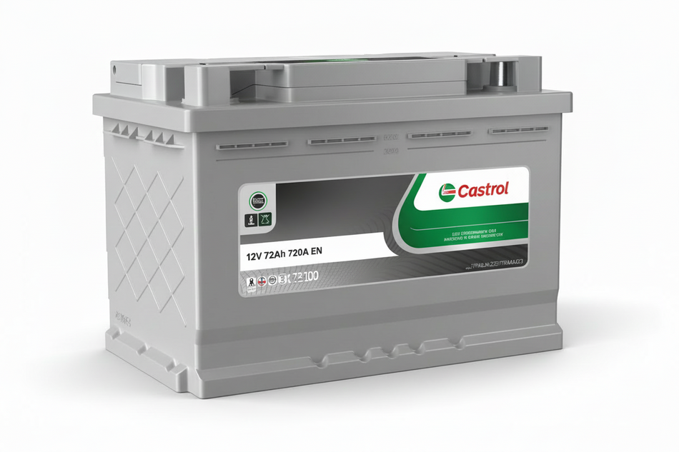 BATTERIE TAILLE BASSE 72AH LB3 640CCA CASTROL