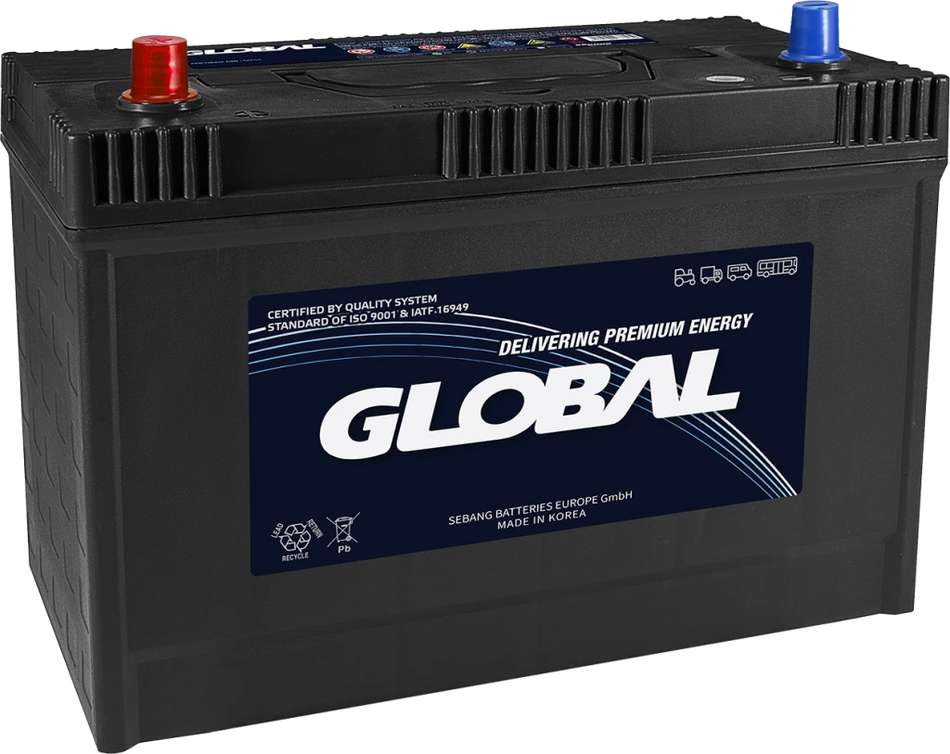 BATTERIE GLOBAL 12V 95AH +G JAP 303X173X225