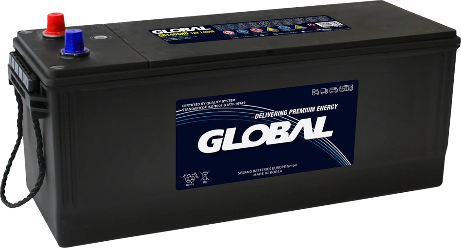 BATTERIE GLOBAL 12V 140AH +G 513X189X223