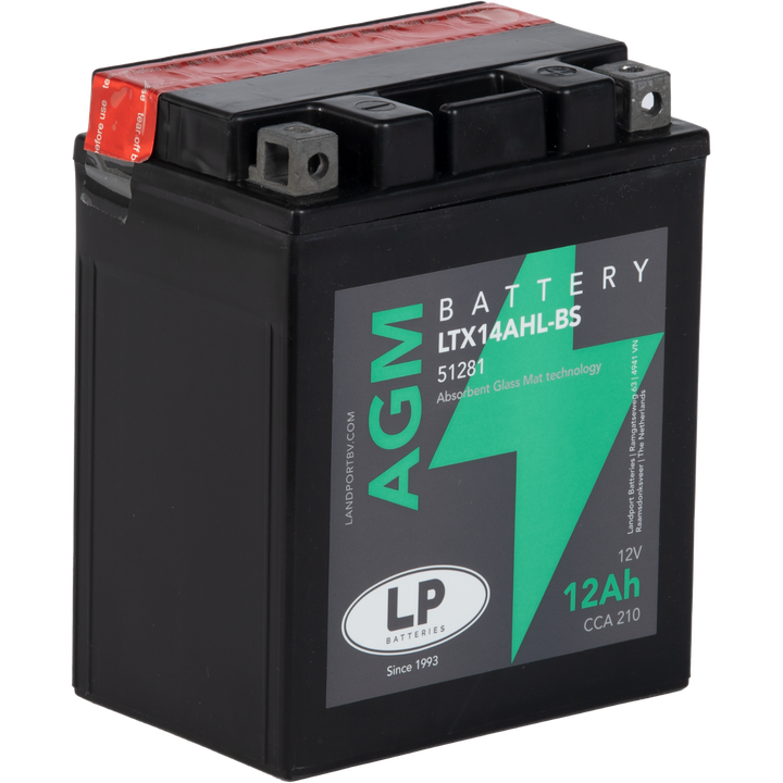 BATTERIE MOTO 14AHLBS LTX14AHL-BS AGM LANDPORT