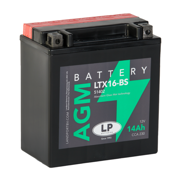 BATTERIE MOTO 16BS LTX16-BS AGM LANDPORT