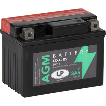 BATTERIE MOTO 4LBS LTX4L-BS 3AH AGM LANDPORT