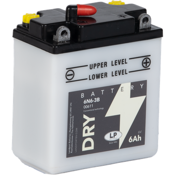 BATTERIE MOTO 6N63B 6N6-3B W 6AH ACID LANDPORT