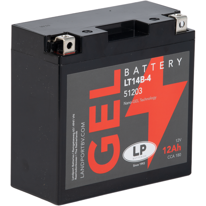 BATTERIE MOTO 14B4 LT14B-4 GEL LANDPORT
